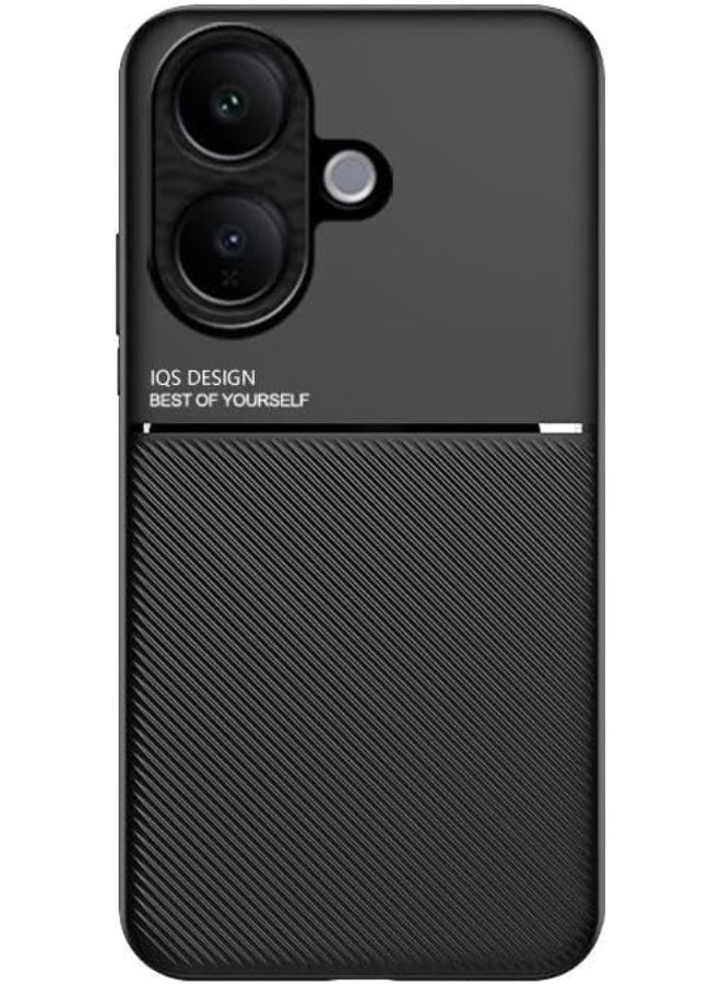 (vivo v60 lite cover) جراب vivo v60 lite شيلد ضد الصدمات وحماية كاملة بملمس جلدي فاخر واطار مرن مزود بحماية للكاميرا ضد الخدوش لهاتف فيفو في 60 لايت